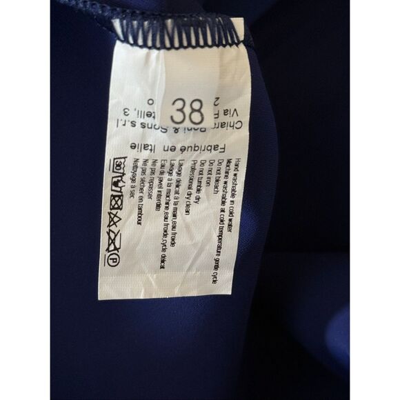 Chiara Boni La Petite Robe Womens Zulema One-Shoulder Peplum Dress Iris Sz 2 - Picture 10 of 11